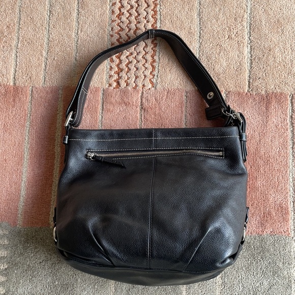 Coach bag hobo black leather - Picture 2 of 6